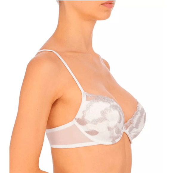 Natori 34C Natorious Demi Contour Underwire Bra NWOT 712308 Soft White Combo - Picture 3 of 8